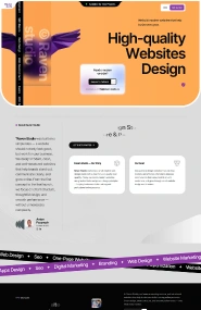 Website design services with vibrant colors